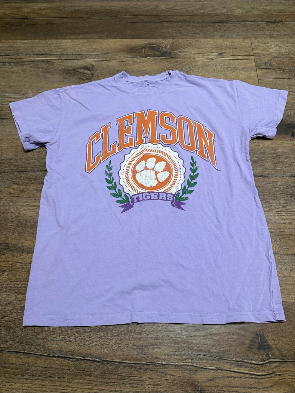 Clemson Tigers Lavender Graphic Tee